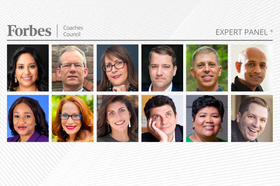 A group of people with the words forbes expert panel